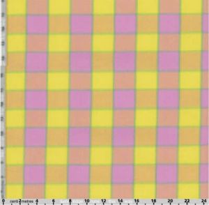 Kaffe Fassett Artisan Sunny Ikat Fabric: Checkerboard Plaid Ikat Pink (per 1/4 metre) | 