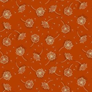 Luxe fabric: Seed Heads Rust (per 1/4 metre) | 