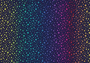 Over The Rainbow fabric: Ombre Stars Navy Lewis and Irene | 