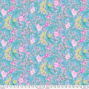 Kaffe Fassett x Morris & Co Fabric: Leicester Aqua | 