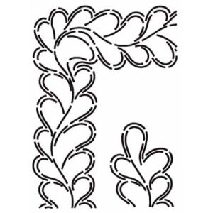 Quilt Stencil  4.5' Full Feather Border | 