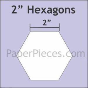 English Paper Piecing  Hexagon 2' 25 pieces | 