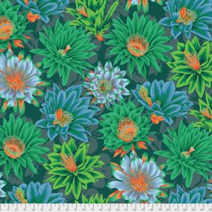 Philip Jacobs Fabric Cactus Flower Green (per 1/4 metre) | 