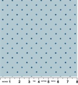 Brensham fabric: Daisy on Light Blue (per 1/4 metre) | 