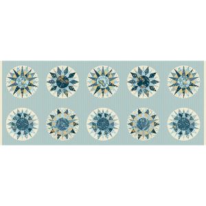 Beach House fabric: Marine Compass Multi Panel 45cm | 