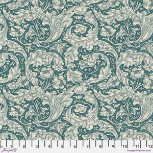 Emery Walker's House Fabric: Small Bachelors Button Emery Blue | 