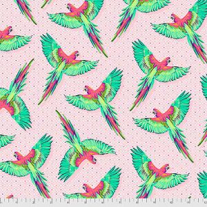 Tula Pink Daydreamer fabric: Macaw Ya Later Dragonfruit (per 1/4 metre) | 