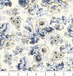 Radiance fabric, Large Floral, Cream | 