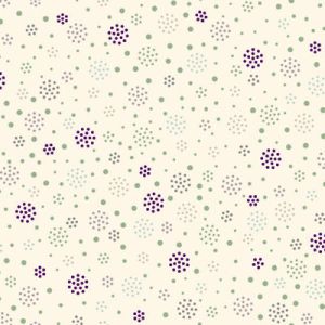 Quilters Basic Harmony: Bursts Purple/Cream (per 1/4 metre) | 