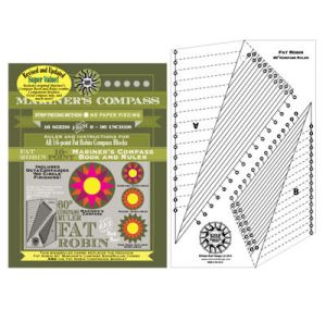 Fat Robin 16 Point Mariner's Compass Ruler and Book Combo | 