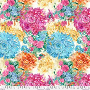 Nature's Contours Fabric: Large Bloom Multi (per 1/4 metre) | 