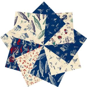 My Seven Seas Ocean Waves Fat Quarter Pack | 