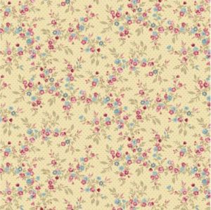 Sienna Fabric: Trailing Flowers Sunshine (per 1/4 metre) | 