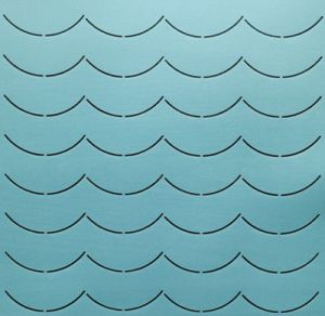 Quilt Stencil  12' Ocean Waves Background | 