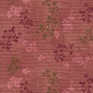 Cherry Blossoms: Flower Notes Rose (per 1/4 metre) | 