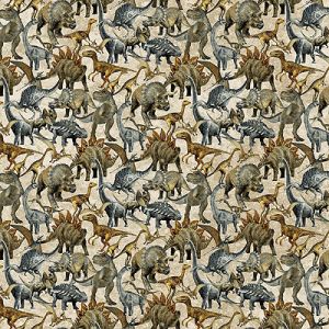 Prehistoric World: Dinosaurs Natural (per 1/4 metre) | 