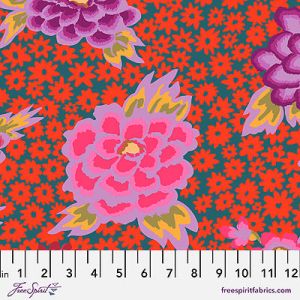 Kaffe Fassett Collective Fabric: Charlotte Red (per 1/4 metre) | 