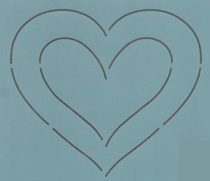 Quilt Stencil  5' Love & Goodness Heart | 