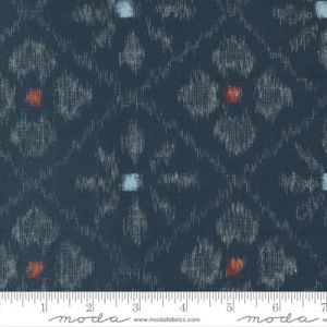 Indigo Blooming fabric: Asagao Midnight | 