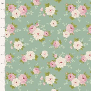 Tilda Sunday Brunch fabric: Pernille, Teal | 