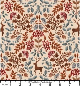 Cranbourne Chase fabric: Cranbourne Chase on Light Oak | 