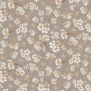 Little Ones fabric: Floral Spray Grey (per 1/4 metre) | 