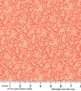 Liberty fabric: Daisy Shadow, Coral | 