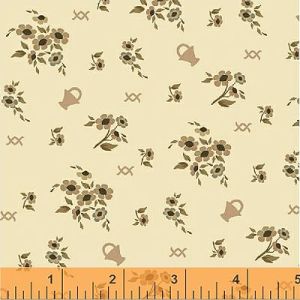 French Armoire fabric: Blooms in my Basket Off White (per 1/4 metre) | 