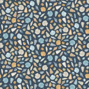 High Tide Fabric: Beachcomber, Dark Blue | 