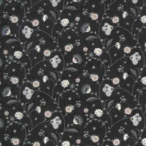 Boudoir fabric: Salon Vine Caviar (per 1/4 metre) | 