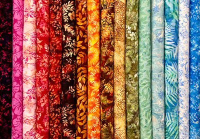 Batik fabrics from Hoffman